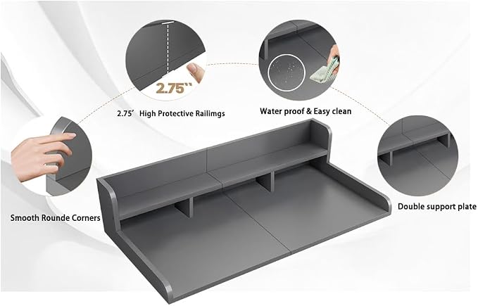 Washer Dryer Countertop, Laundry Wood Shelf Topper - Image 5