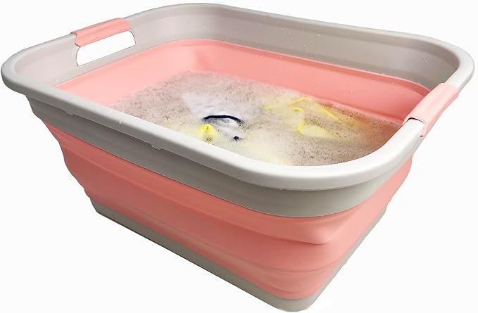 SAMMART 41L Collapsible Plastic Laundry Basket-Foldable Pop Up Storage - Image 2