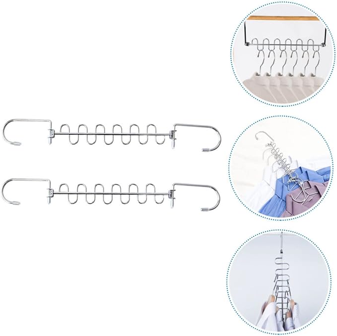GLEAVI 1set Multi Hole Clothes Hanger Sturdy Space Saving Drying Rack - Image 8