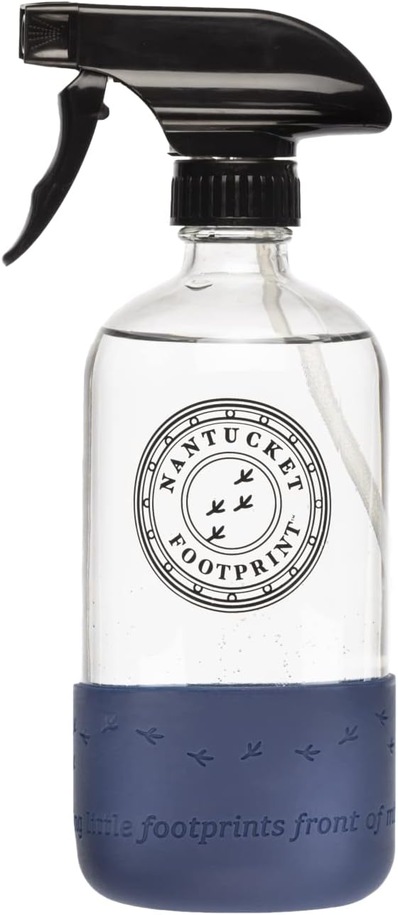 Empty Clear Glass Spray Bottles |16 oz Glass Spray Bottle | Silicone Based by NantucketFootprint