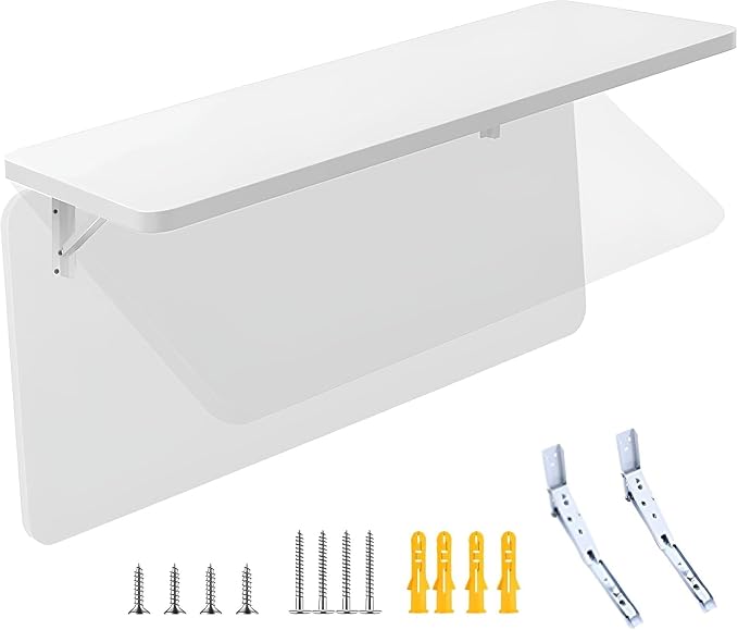 Floating Laptop Desk Multiple, Hanging Desk Wall Mounted Folding Table Office - Image 8