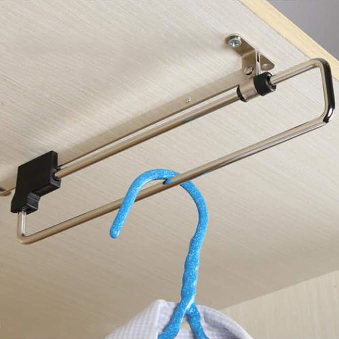 Adjustable Retractable Closet Valet Rod by AUMACHEN