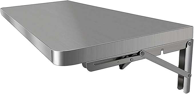 Stainless SteelWall Mounted Drop Leaf Table, Folding Wall Mounted Desk by Custom