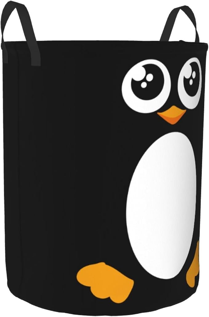 Penguin Laundry Basket Storage Bin Foldable Laundry Hamper Clothes Storage - Image 2