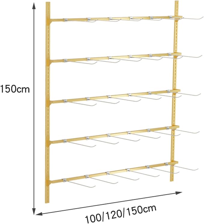 Retail Garment Rack Modern Clothes Hanging Bar, Boutique Sock Organizer Rail - Image 3