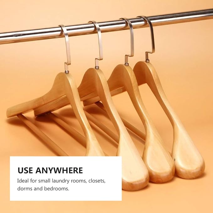 Heavy Duty Extra Wide Hanger Solid Wood Non-Slip Wide Hanger - Image 3