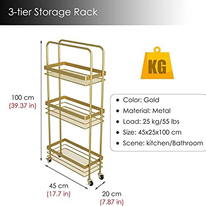 20cm Wide Slide Out Kitchen Trolley, - Image 5