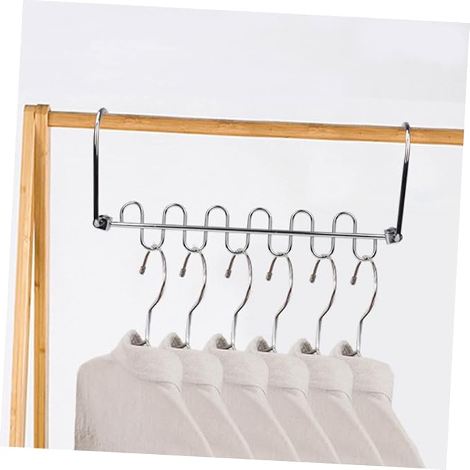 Luxshiny 1set Multi Hole Clothes Drying Hangers Sturdy Clothes Rack - Image 7