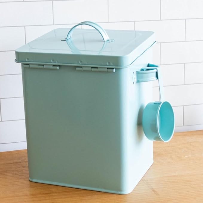 Moisture-proof and Resistant Green Metal Storage Holder and Laundry Powder - Image 4