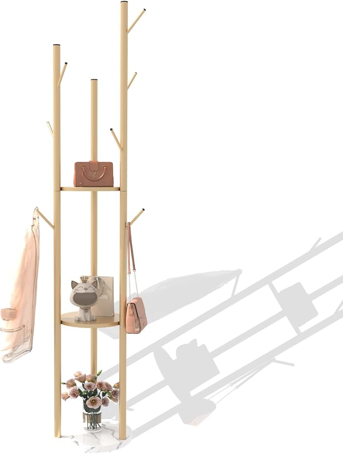 TIEOU Metal Coat Rack, Coat Tree - Image 8