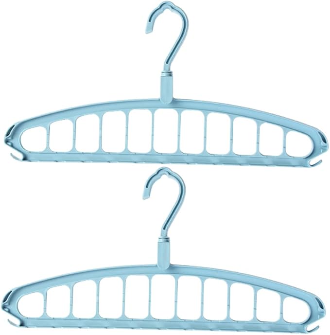 PRETYZOOM 2pcs Laundry Hanger Rack Rotating Folding Hanger Space Saving Home by PRETYZOOM