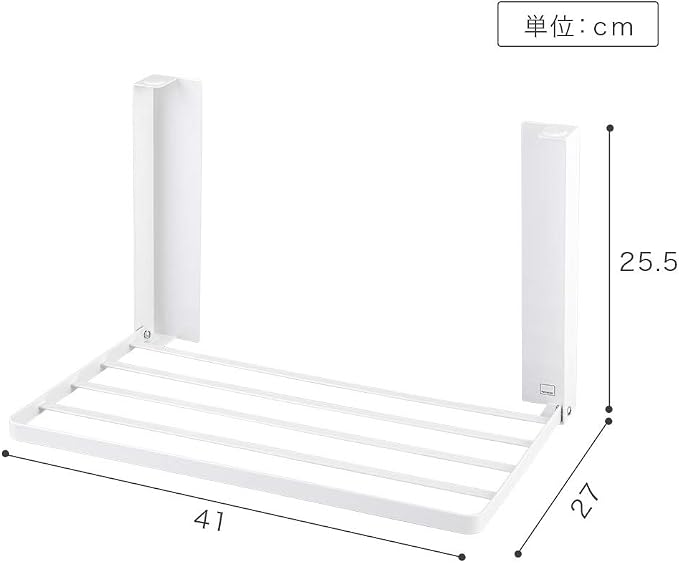 Yamazaki 5096 Washing Machine Side Magnet, Folding Shelf, Approx. 16.1 x 10.6 x - Image 8