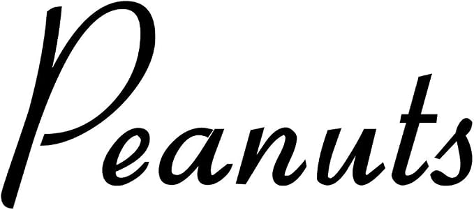 Peanuts 3.5w x 1.5h Label | Kitchen Pantry Organization | Die Cut Vinyl Decal | by MinglewoodTrading