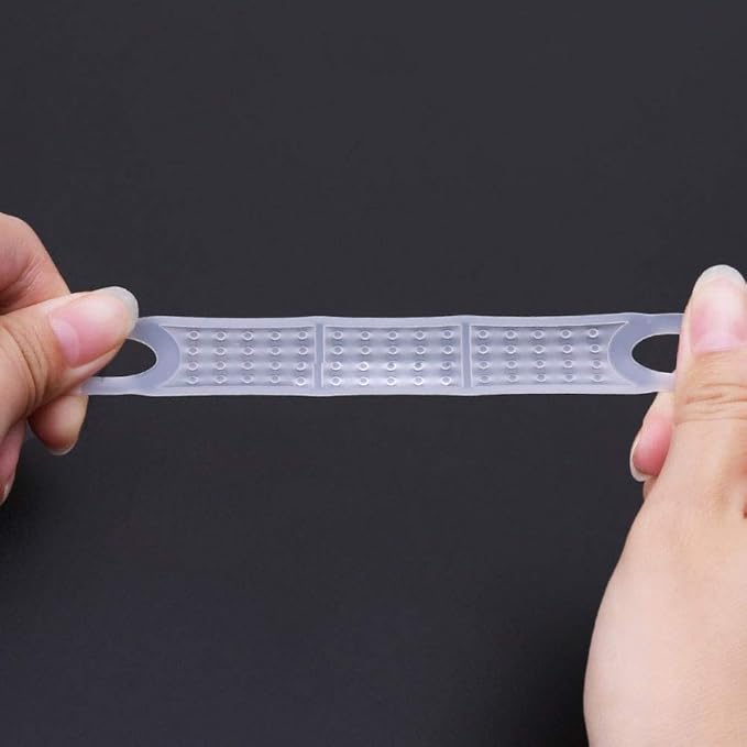 40pcs Clear Non-Slip Rubber Clothes Hanger Grips Windproof Clothes Hanging - Image 4
