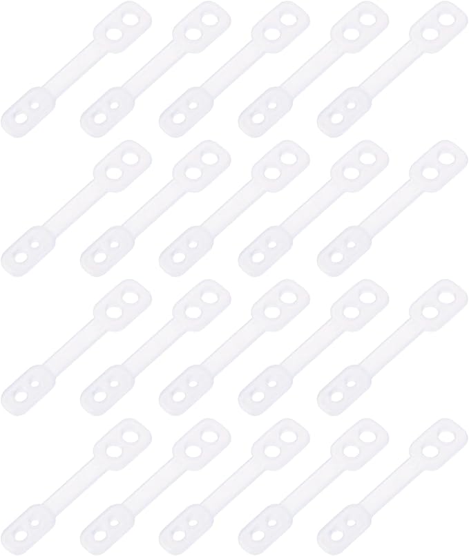 uxcell 30Pcs Clothes Hanger Windproof Plastic Strip Hook, Anti-Slip Off by uxcell