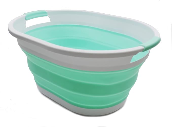SAMMART 32L Collapsible Plastic Laundry Basket - Image 2