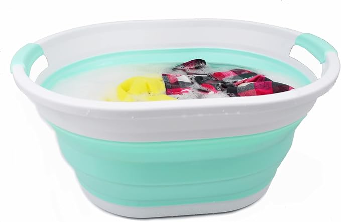 SAMMART 32L Collapsible Plastic Laundry Basket - Image 6