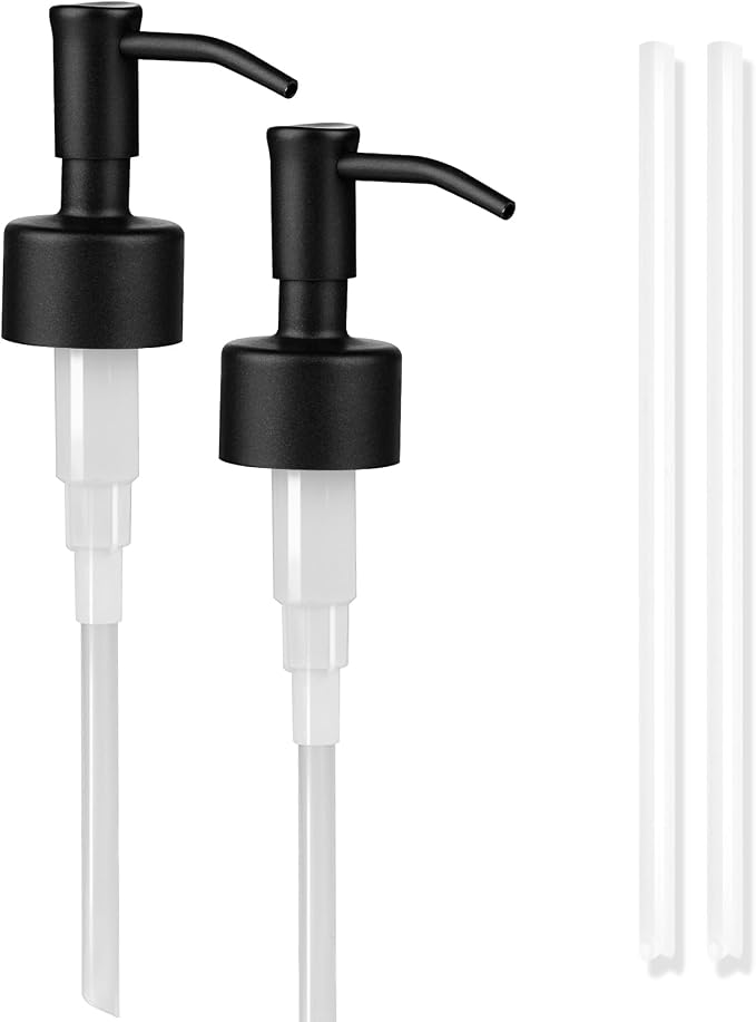 Amoliar Mason Jar Liquid Soap Dispenser Pump, Stainless Steel Replacement Pump by Amolliar