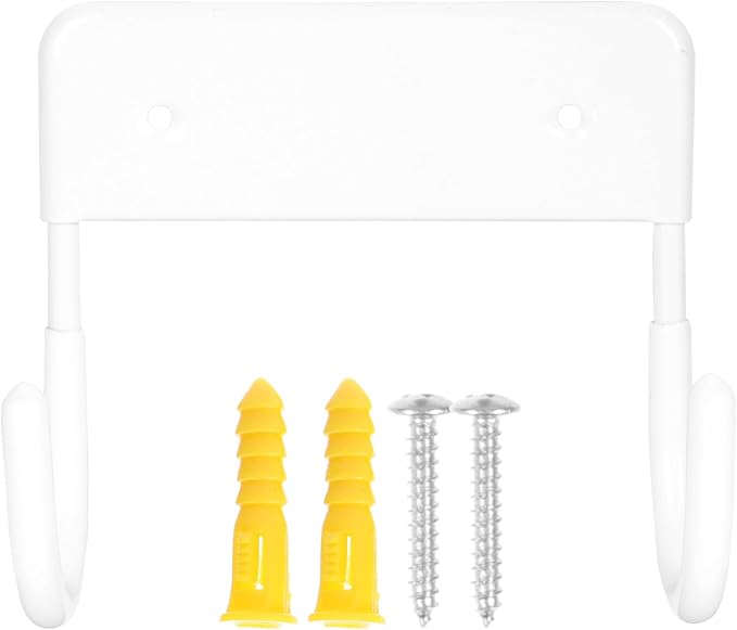 Toyvian Ironing Board Hanger Wall Mount Hook White Sturdy Household Storage by Toyvian