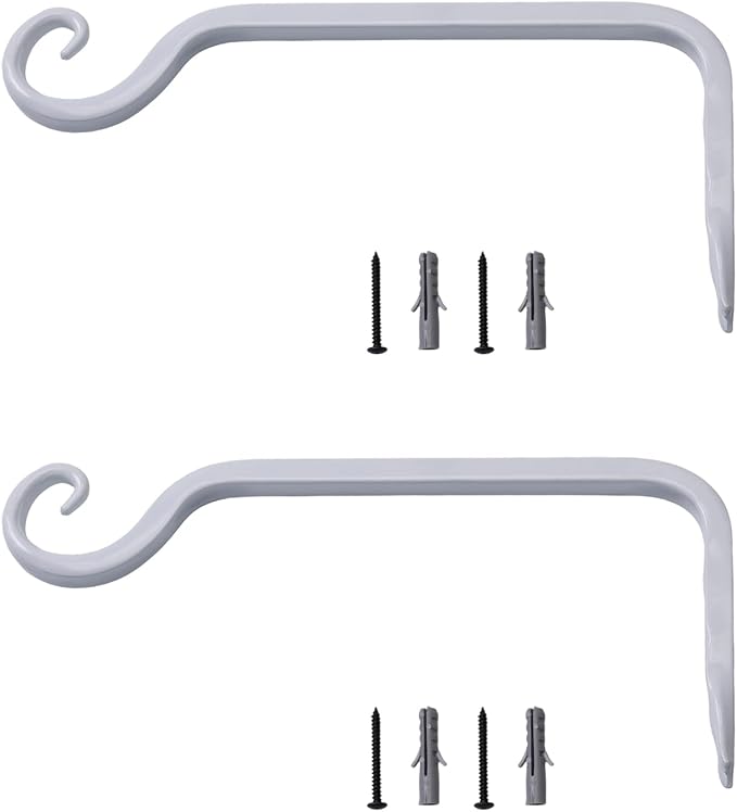 2 Pack 10 Inch Premium Metal Plant Hangers – Sturdy Wall Hooks by Unknown