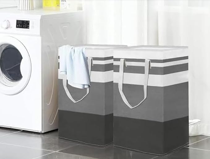 2-Pack Large Laundry Bag, Waterproof, Collapsible Tall Clothes Hamper - Image 7