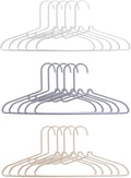 Zerodeko Non-Slip Plastic Clothes Hangers Set 15pcs by Zerodeko
