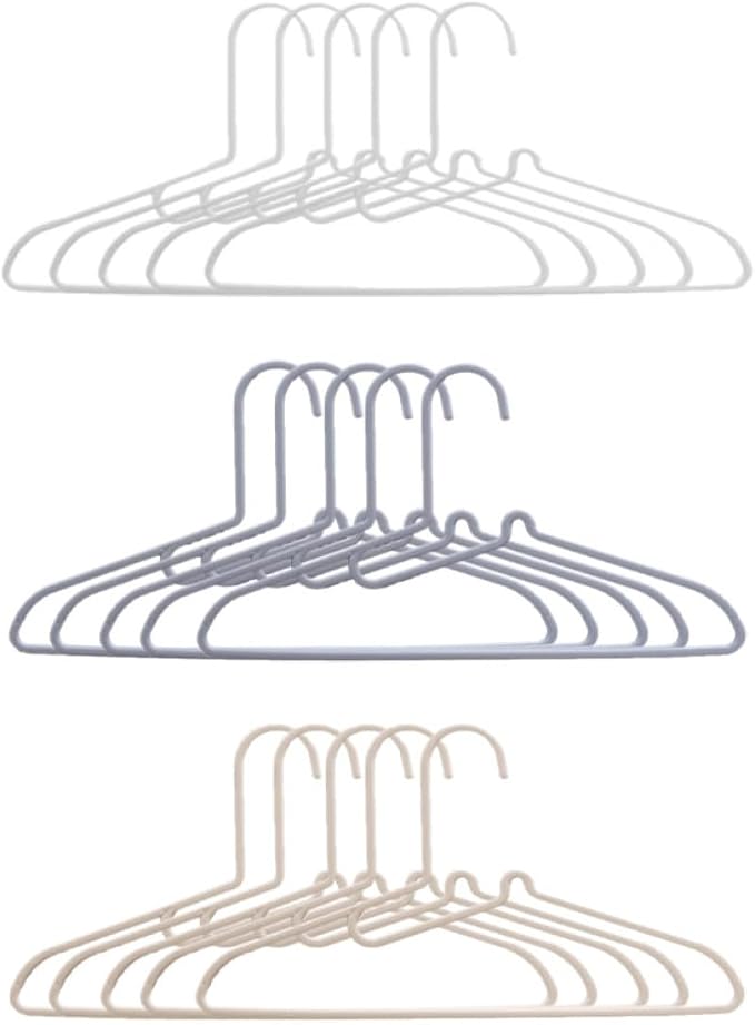Zerodeko Non-Slip Plastic Clothes Hangers Set 15pcs by Zerodeko