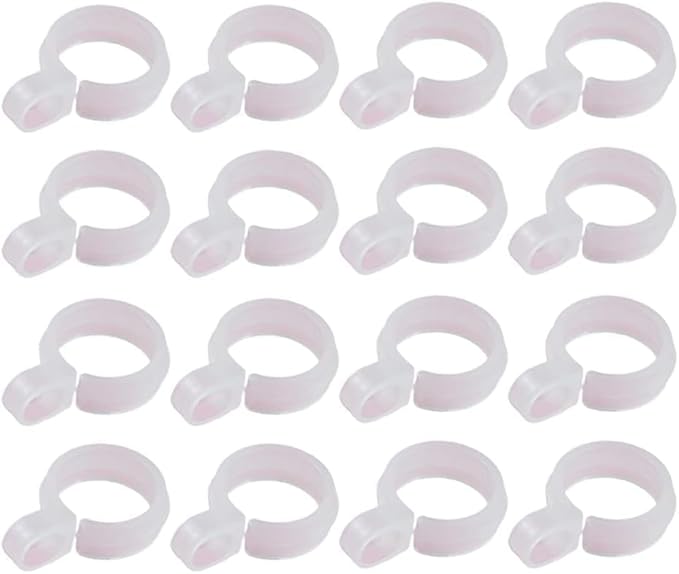 50Pcs White Plastic Windproof Hanger Hooks Clothes Hanger Buckle Clip Laundry by Htppzjr