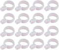 50Pcs White Plastic Windproof Hanger Hooks Clothes Hanger Buckle Clip Laundry by Htppzjr