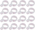 50Pcs White Plastic Windproof Hanger Hooks, Clothes Hanger Clips, Laundry by Unknown
