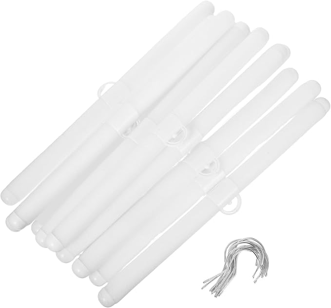 12pcs White Foam Padded Clothes Hangers Non-Slip Grip by TOKIDNY