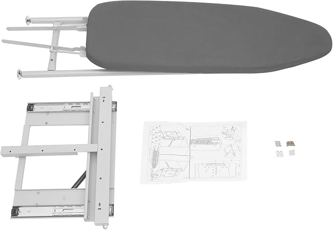 Pull-Out Ironing Board, Hideaway Ironing Board Foldable Ironing Storage Station - Image 9