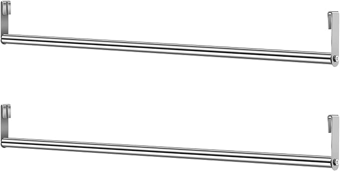 2 Pack Wire Shelving Garment Hanger Bar Wire Shelving Accessories Industrial by Threehoney