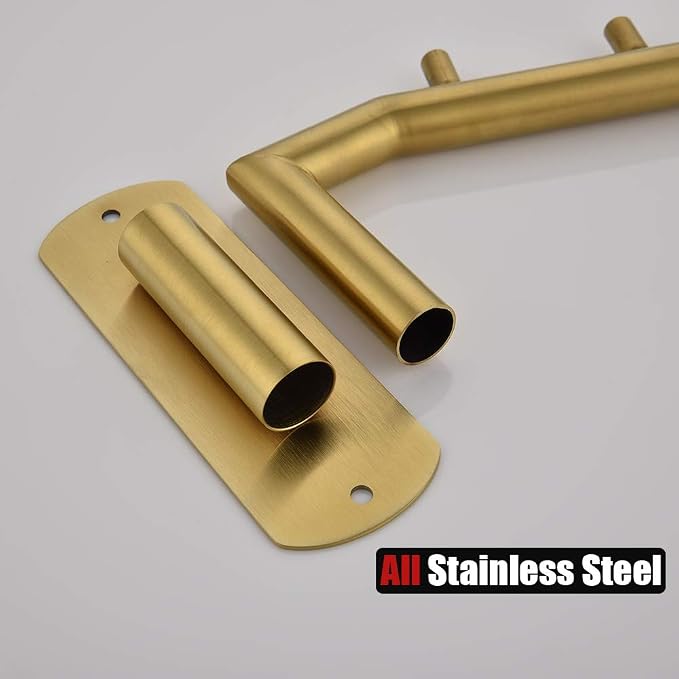 JQK Folding Clothes Hanger Rack, Stainless Steel Swing Arm Hook Holder - Image 8