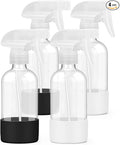 4 Pack Glass Spray Bottles 8 oz, Empty Refillable Containers by Worldgsb