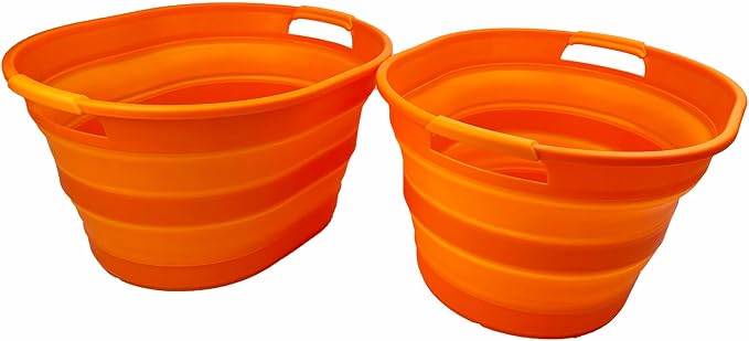SAMMART 23L Collapsible Plastic Laundry Basket by SAMMART