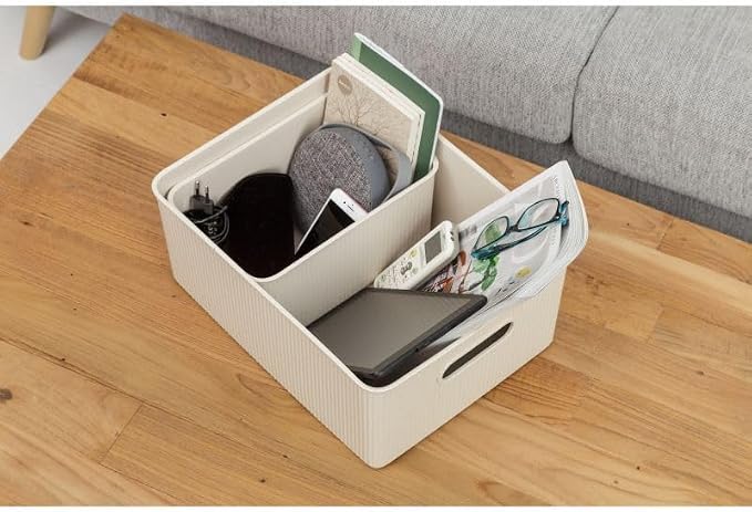 Superio Eco-Friendly Decorative Plastic Basket Open Home Storage Bins Organizer - Image 7