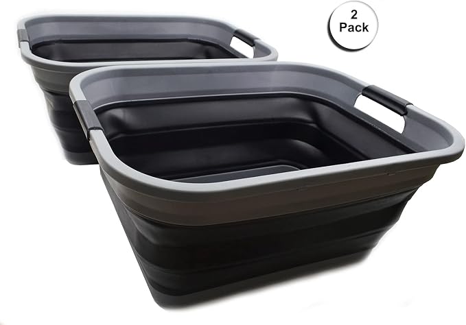 SAMMART 41L Collapsible Plastic Laundry Basket - Image 5