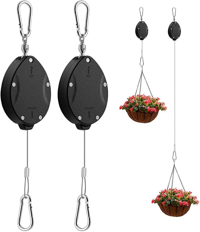Retractable Hanging Plant Pulley by Lythor