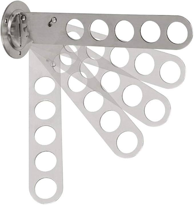 2 Pack Laundry Room Drying Rack Wall Mounted, Wall Clothes Hanger Metal - Image 3
