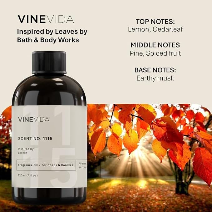 VINEVIDA Leaves Fragrance Oil for Candle Making and Soap Making - Image 2