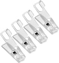 Ciieeo 4pcs Multi-Functional Bathroom Clips Hooks Plastic Laundry Hooks Clips by Ciieeo