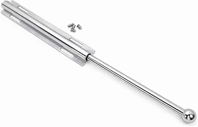 12-Inch Long Expendable and Reversible Pullout Closet Wardrobe Valet Rod by HardwareforHomeBusiness