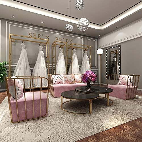 HOMEKAYT Gold Clothing Racks - Image 7