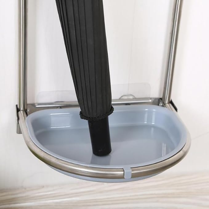 Umbrella Stand Self Adhesive Umbrella Holder Wall Mounted Folding Drying Rack - Image 6
