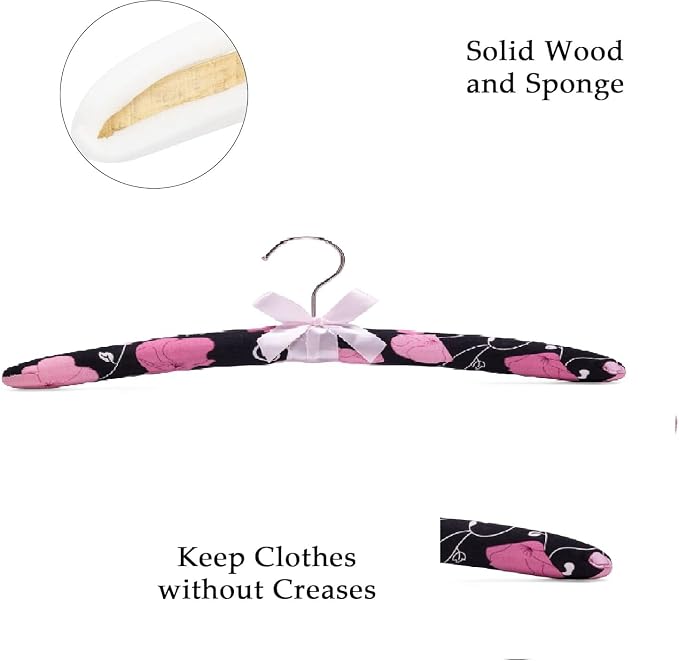 Anti-Slip Satin Padded Clothes Hangers - Image 6