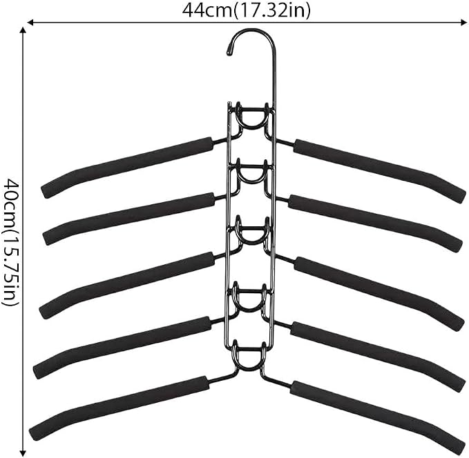 Multi-Layer Magic Clothes Hanger, 5-in-1 Space Saving Pants Rack & Wardrobe - Image 9