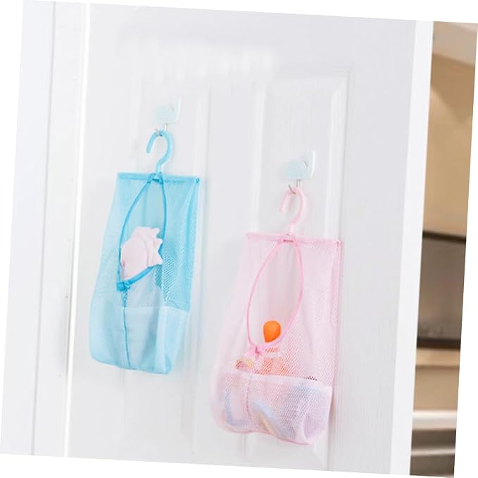 4pcs Mesh Clothespin Storage Bag Rotatable Hanger Multipurpose Organizer - Image 5