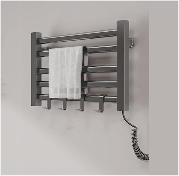 Wall Mounted Heated Towel Rack 5-Bar Energy-Saving Aluminum Drying Rack by Unknown