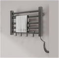 Wall Mounted Small Heated Towel Rack 5 Bar Energy-Saving Drying Rack Aluminum by Unknown